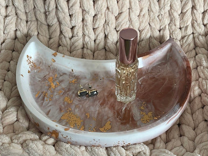 Handmade Resin Moon Tray