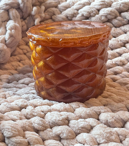 Hand-Poured Resin Trinket Jar